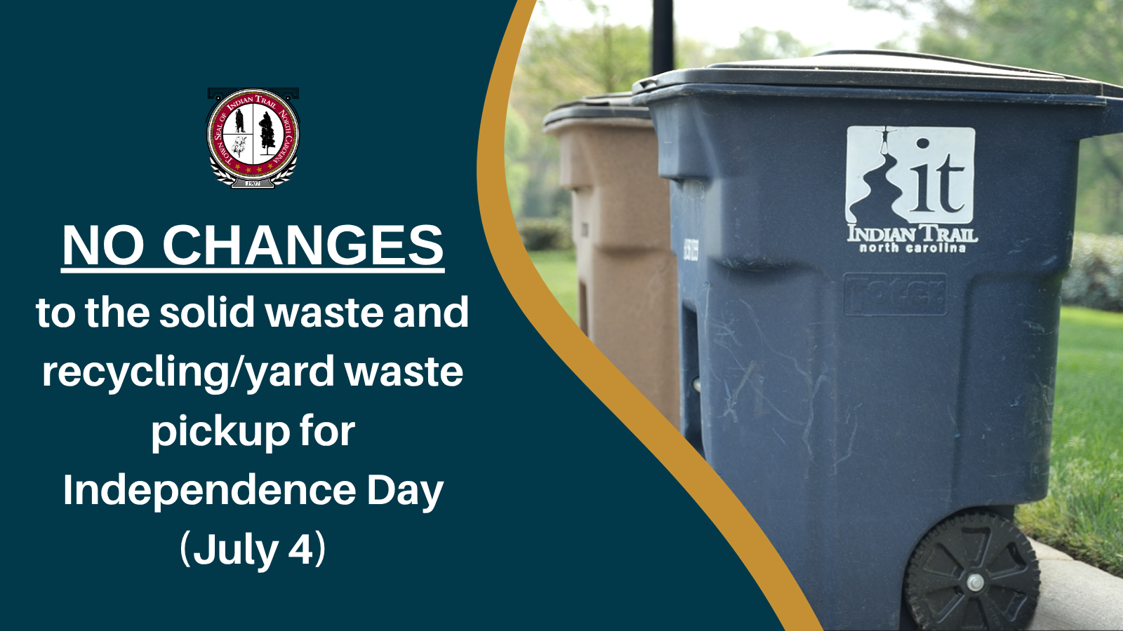 The side view of a rolling solid waste can. 