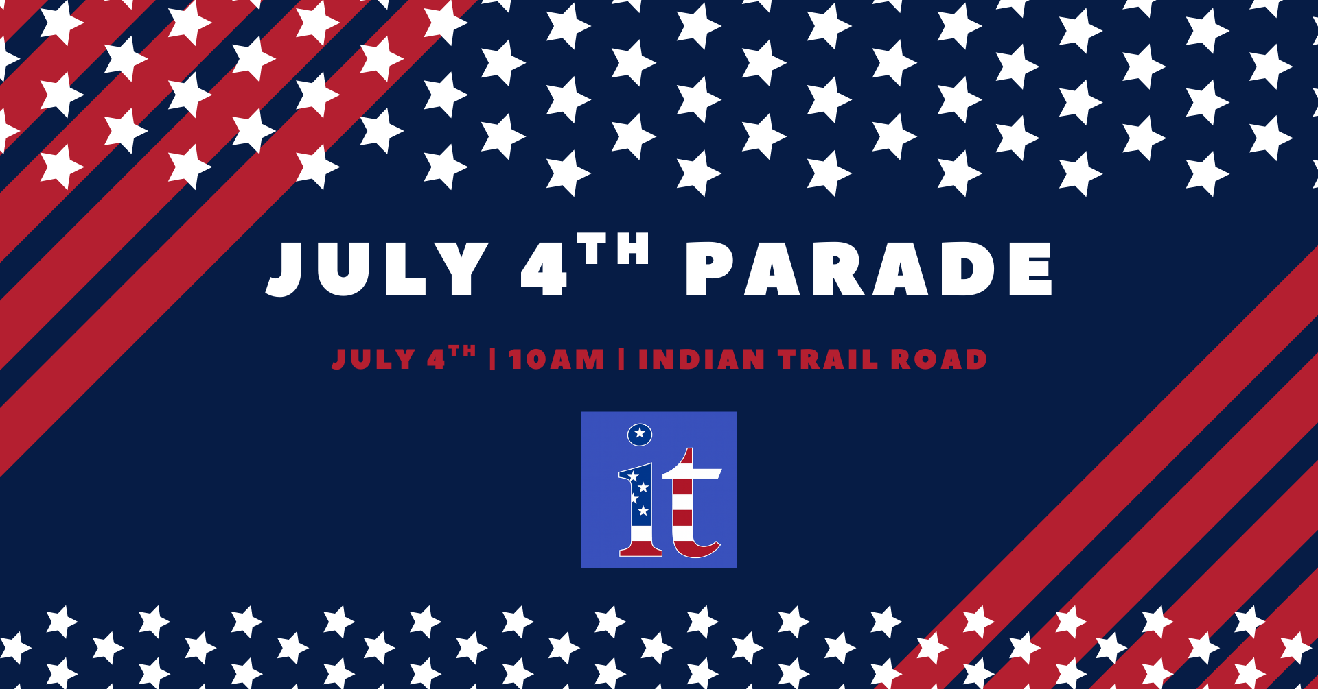 Event information on July 4th Parade 10am
